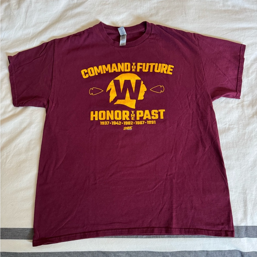 Burgundy & Gold Washington Commanders T-Shirt